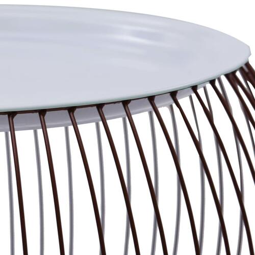 Sofabord Ø 51 cm guldfarvet