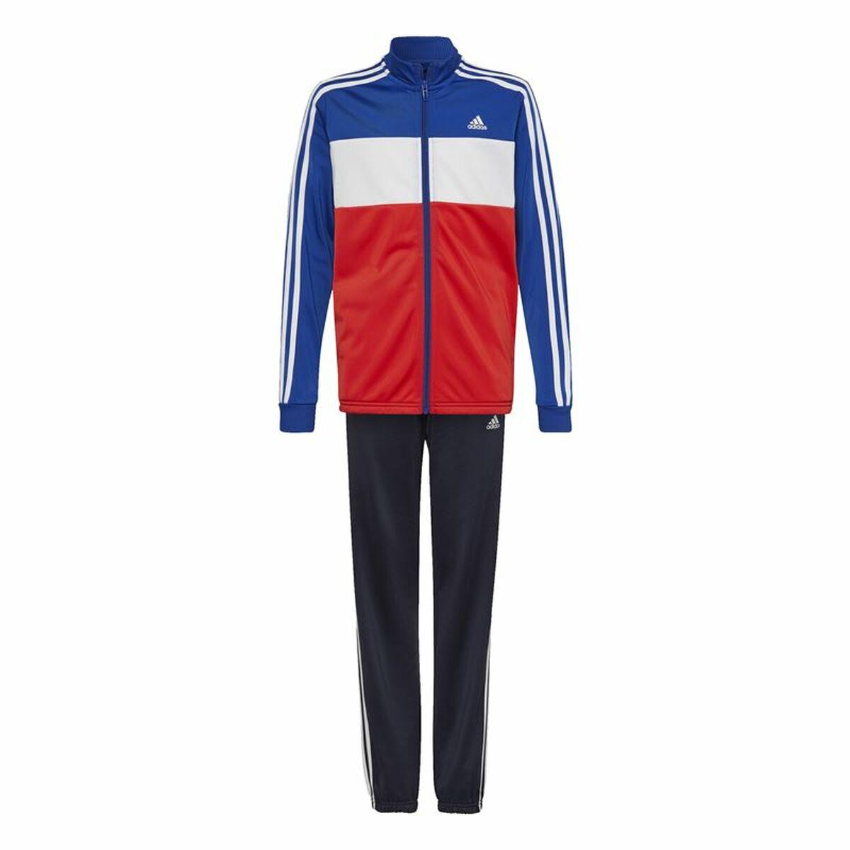 Træningsdragt til børn Adidas Essentials Rød Blå 9-10 år
