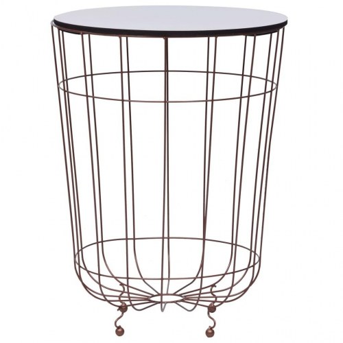 Sofabord Ø 40 cm guldfarvet