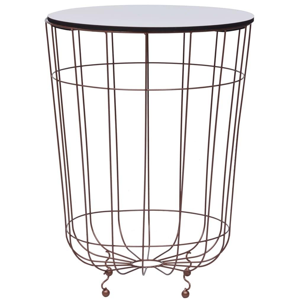 Sofabord Ø 40 cm guldfarvet