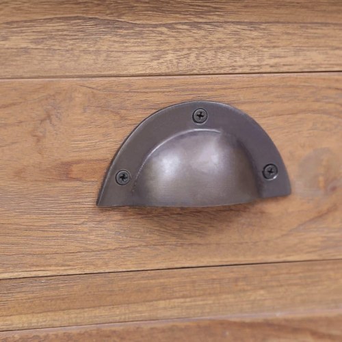 Tv-bord 120x30x40 cm massivt teaktræ