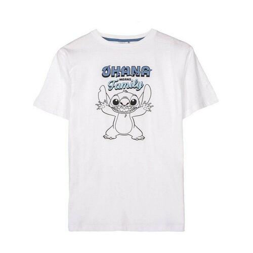 Kortærmet T-shirt til Mænd Stitch Hvid S