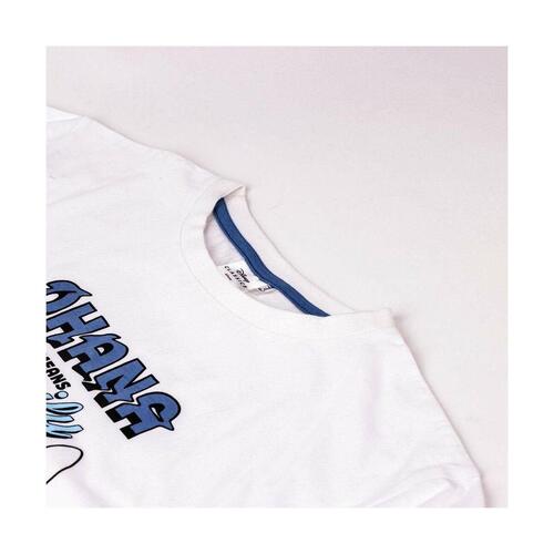 Kortærmet T-shirt til Mænd Stitch Hvid S