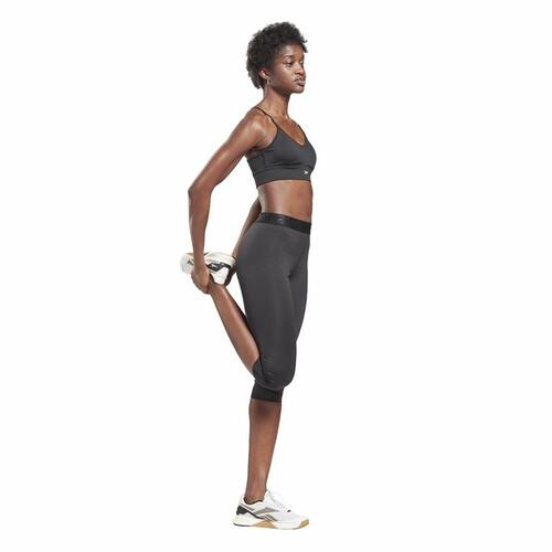 Sport leggings til kvinder Reebok Capri Night Sort XS