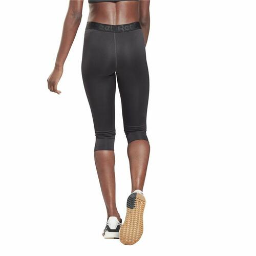 Sport leggings til kvinder Reebok Capri Night Sort XS