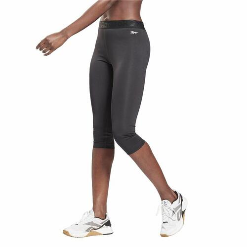 Sport leggings til kvinder Reebok Capri Night Sort XS