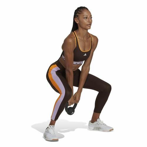 Sport leggings til kvinder Adidas Hyperglam 7/8 Brun S