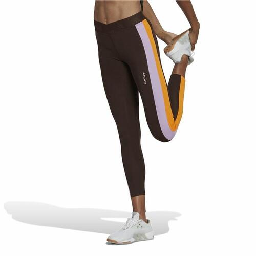 Sport leggings til kvinder Adidas Hyperglam 7/8 Brun S