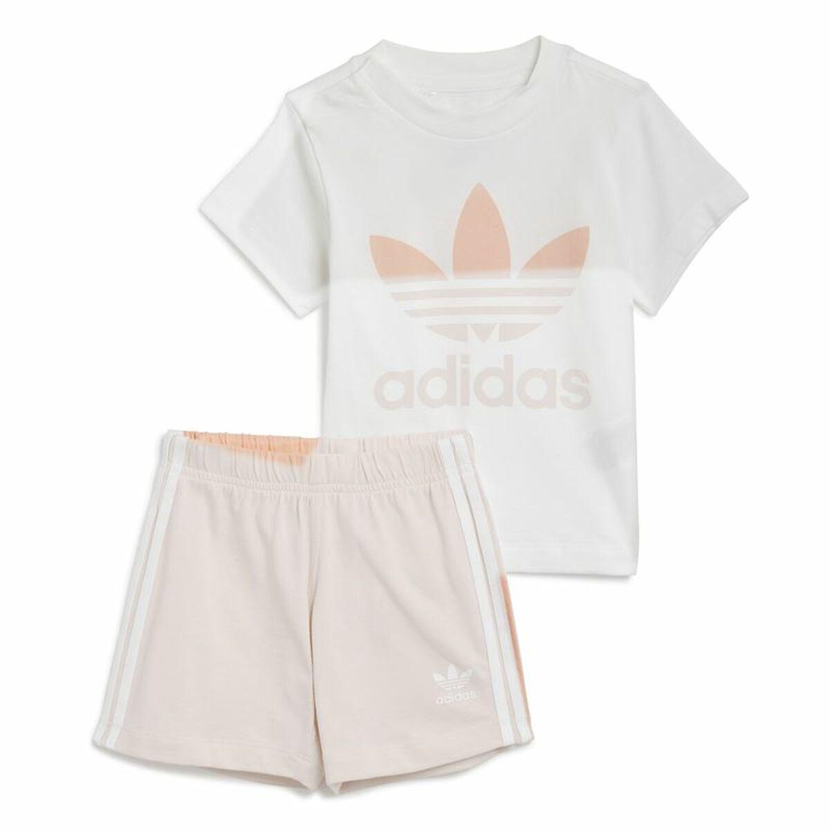 Sportstøj til Børn Adidas Trifolio Hvid 12-18 måneder