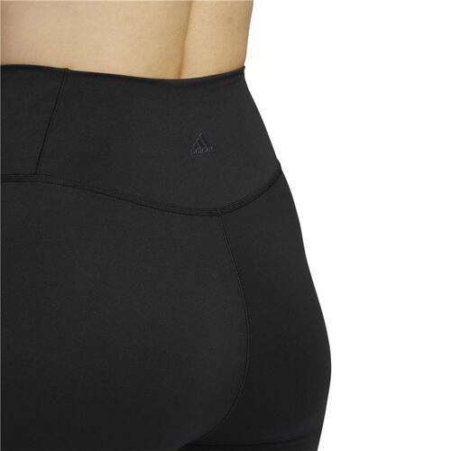 Sport leggings til kvinder Adidas Yoga Luxe Studio Sort S