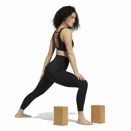 Sport leggings til kvinder Adidas Yoga Luxe Studio Sort S