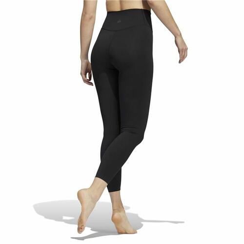 Sport leggings til kvinder Adidas Yoga Luxe Studio Sort S