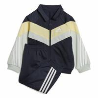 Træningsdragt til børn Adidas Future Icons Shiny Sort 9-12 månder