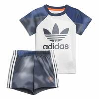 Sportstøj til Børn Adidas Camouflage Print Hvid 6-9 måneder