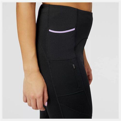 Sport leggings til kvinder New Balance Impact Run AT Heat Tight Sort S