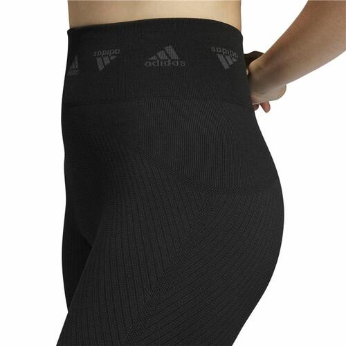 Sport leggings til kvinder Adidas Aeroknit Sort XS