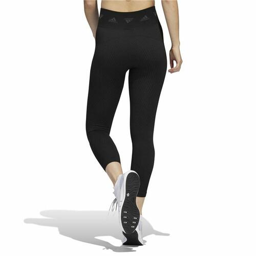 Sport leggings til kvinder Adidas Aeroknit Sort XS
