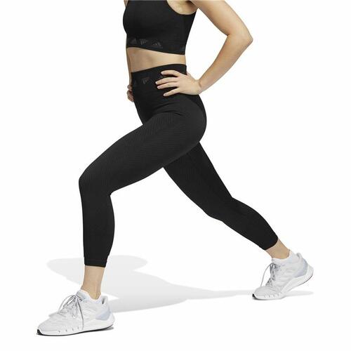 Sport leggings til kvinder Adidas Aeroknit Sort XS