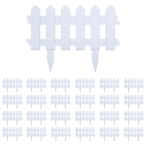 Bedhegn 25 stk. 10 m PP hvid