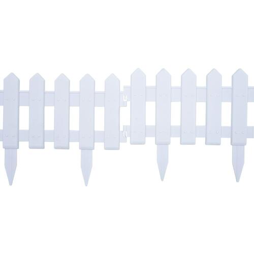 Bedhegn 25 stk. 10 m PP hvid