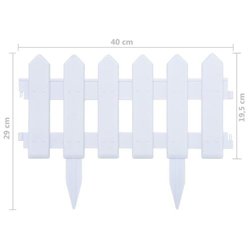 Bedhegn 25 stk. 10 m PP hvid