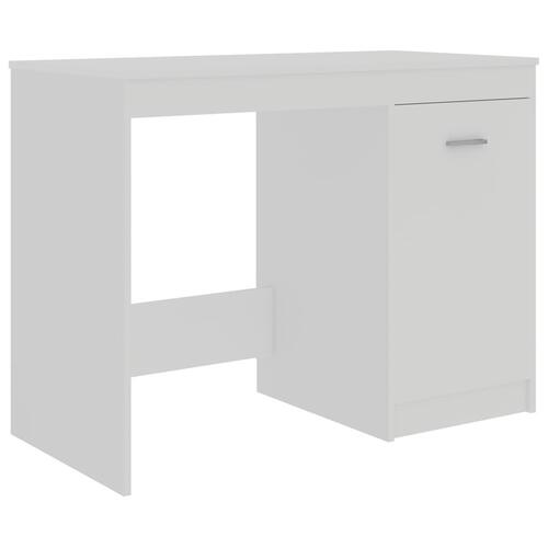 Skrivebord 100x50x76 cm konstrueret træ hvid