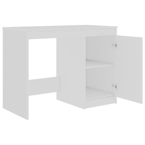 Skrivebord 100x50x76 cm konstrueret træ hvid