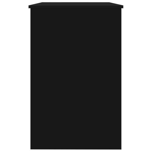 Skrivebord 100x50x76 cm konstrueret træ sort