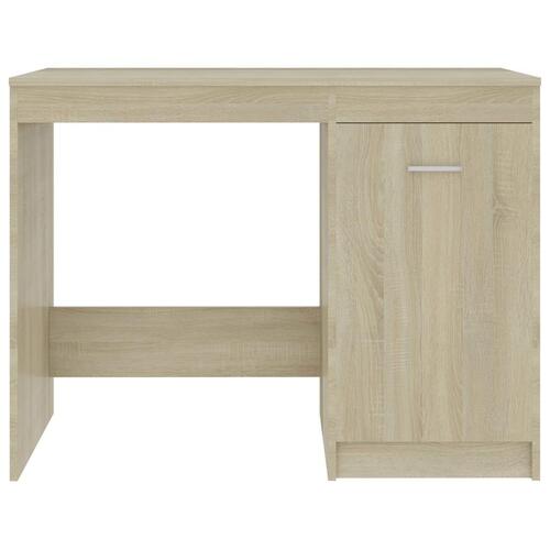 Skrivebord 100x50x76 cm konstrueret træ sonoma-eg