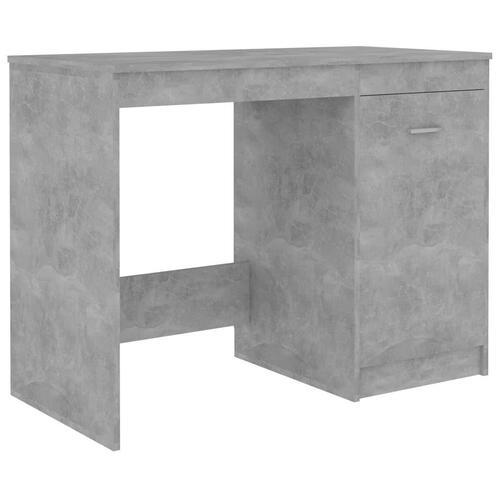 Skrivebord 100x50x76 cm konstrueret træ betongrå
