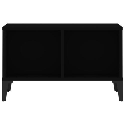 Sofabord 60x50x36,5 cm konstrueret træ sort