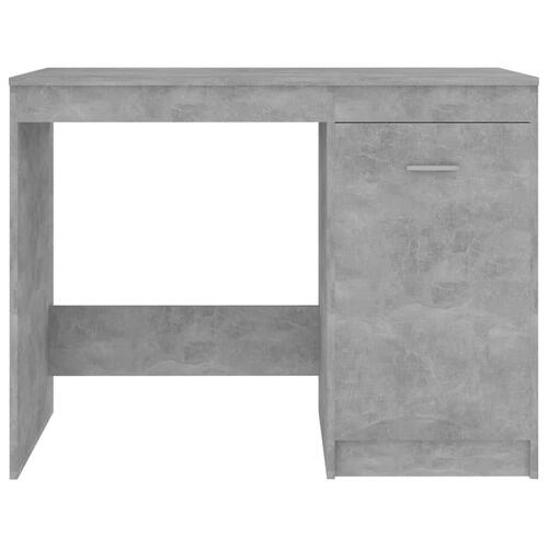 Skrivebord 100x50x76 cm konstrueret træ betongrå