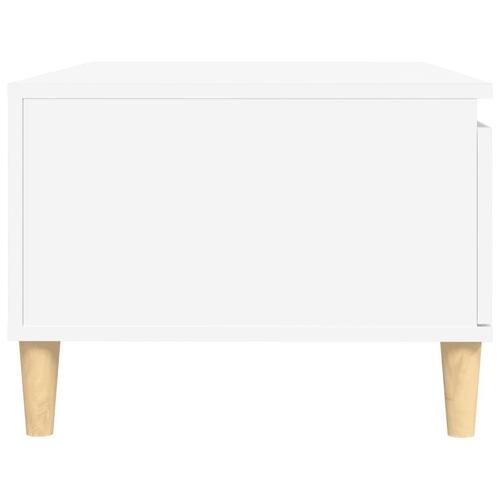 Sofabord 90x50x36,5 cm konstrueret træ hvid