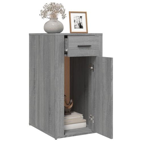 Skrivebordsskab 40x49x75 cm konstrueret træ grå sonoma-eg