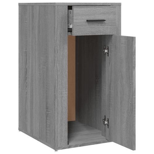 Skrivebordsskab 40x49x75 cm konstrueret træ grå sonoma-eg