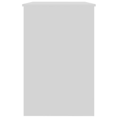 Skrivebord 100x50x76 cm konstrueret træ hvid højglans