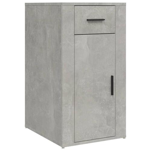 Skrivebordsskab 40x49x75 cm konstrueret træ betongrå