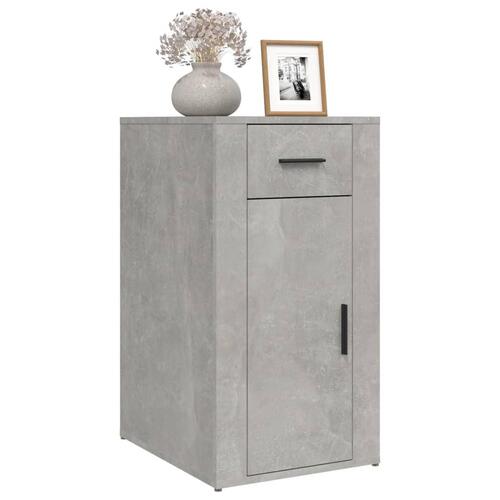 Skrivebordsskab 40x49x75 cm konstrueret træ betongrå