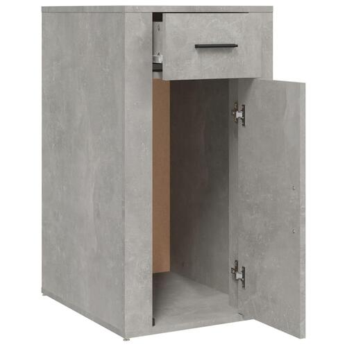 Skrivebordsskab 40x49x75 cm konstrueret træ betongrå
