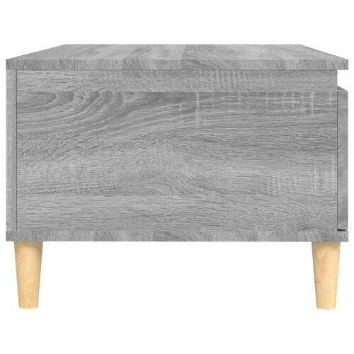 Sofabord 90x50x36,5 cm konstrueret træ grå sonoma-eg
