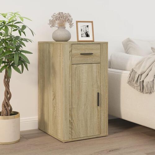 Skrivebordsskab 40x49x75 cm konstrueret træ sonoma-eg