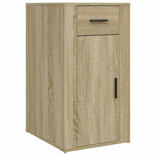 Skrivebordsskab 40x49x75 cm konstrueret træ sonoma-eg