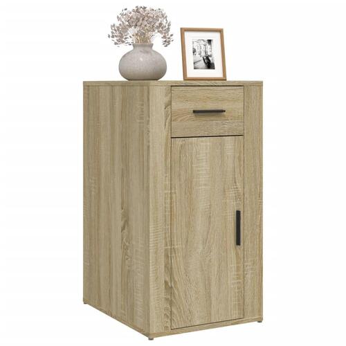 Skrivebordsskab 40x49x75 cm konstrueret træ sonoma-eg