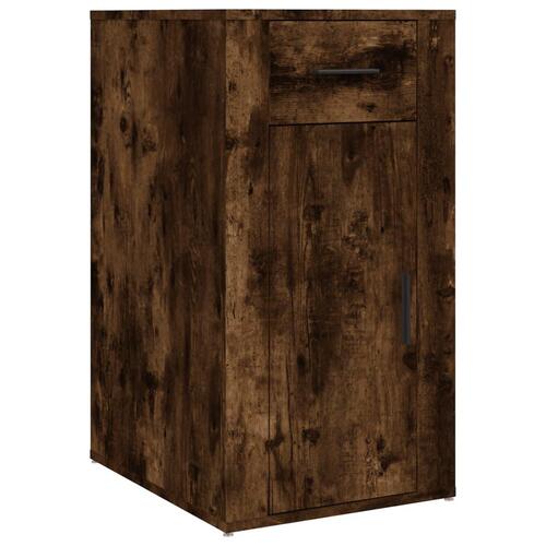 Skrivebordsskab 40x49x75 cm konstrueret træ røget egetræsfarve