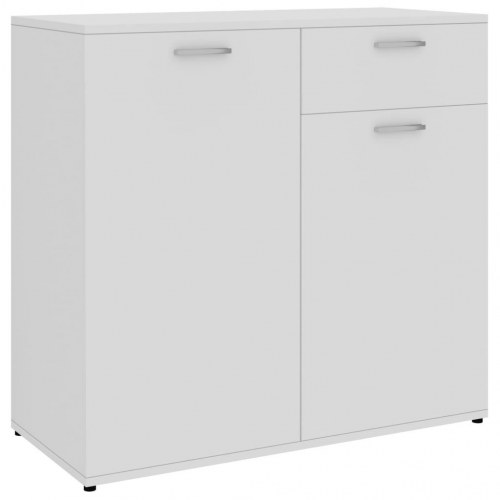 Skænk 80x36x75 cm konstrueret træ hvid