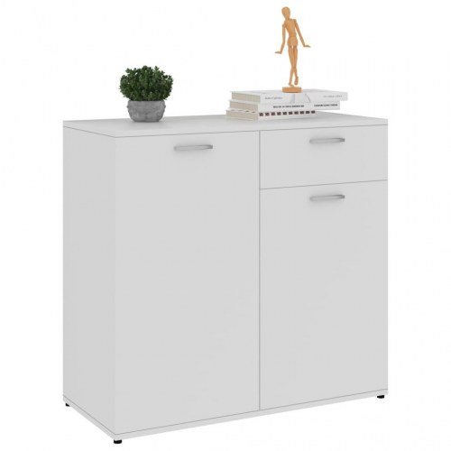 Skænk 80x36x75 cm konstrueret træ hvid