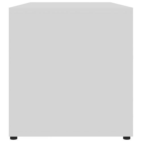 Tv-bord 80x34x36 cm konstrueret træ hvid