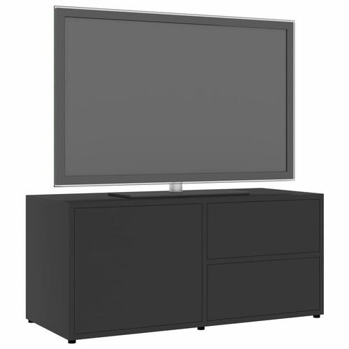 Tv-bord 80x34x36 cm konstrueret træ grå