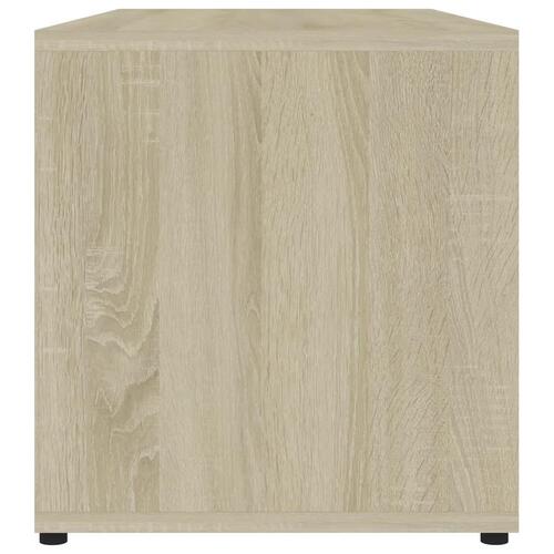 Tv-bord 80x34x36 cm konstrueret træ sonoma-eg