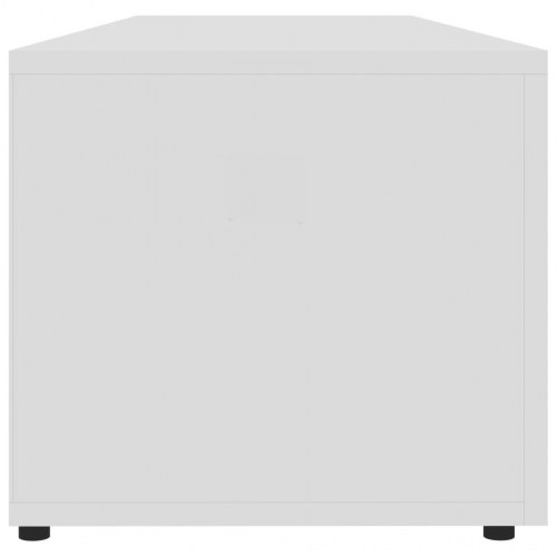 Tv-skab 120x34x30 cm konstrueret træ hvid højglans